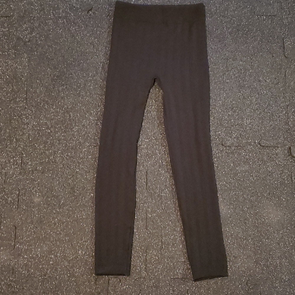 Black Fleece Lined Leggings
